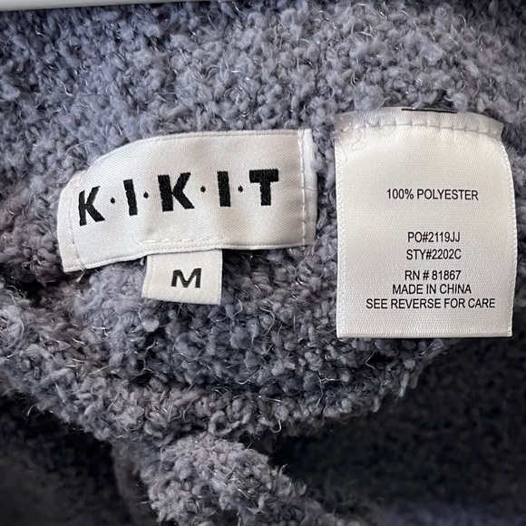 NWT Medium Kikit teddy tank top & shorts 2 piece pajama set  (color: Slate) - Picture 10 of 12